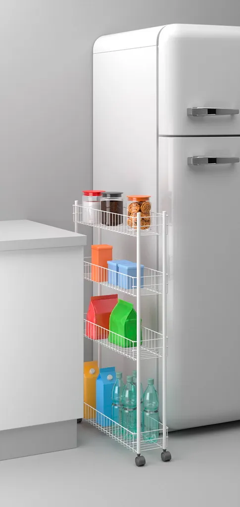 Metaltex Fino Allzweckwagen, 4 Etg. 60x16x95cm 341434