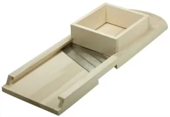 Krauthobel Hobel Holz 3 Messer + Schublade Sauerkraut Buche L55cm