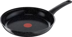 Tefal C41806 Intensity Bratpfanne 28 Cm | Keramikversiegelung | Thermo-Signal Temperaturindikator | Leichte Reinigung | Induktionsgeeignet | Umweltfreundlich | Schwarz