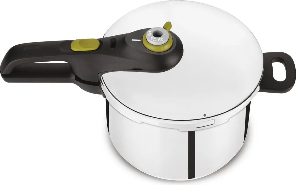 TEFAL Secure 5 Neo® 6,0 L Schnellkochtopf Mit Garkorb Und Dreifuß - Edelstahl - Alle Herdarten, Inklusive Induktionsherd, Gesund Und Schonend Kochen, Zeit- Und Energiesparend P2530738