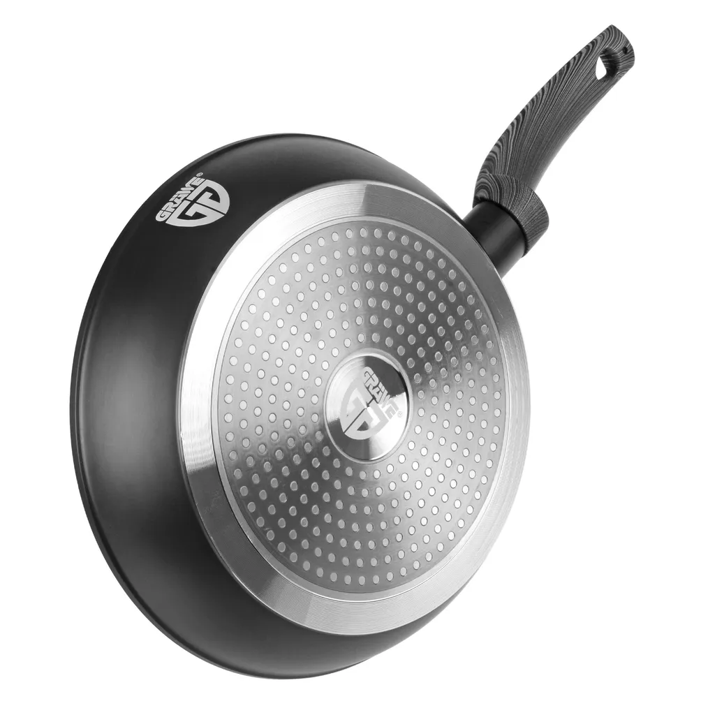 GRÄWE Aluminium-Pfannenset, Ø 20 Cm, Ø 24 Cm, Ø 28 Cm, Beschichtet, 3-teilig, Inkl. Pfannenwender – Bild 3