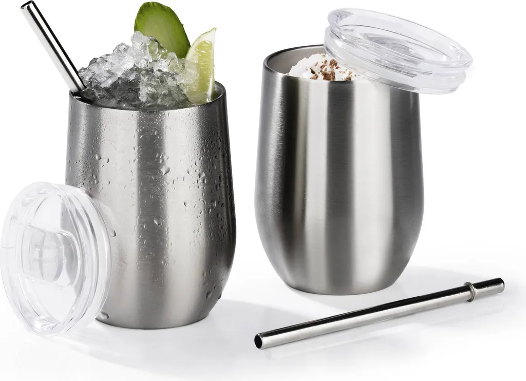 GOURMETmaxx Getränkebecher Inkl. Trinkhalm - 2er-Set – Bild 13