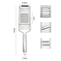 Gemüsehobel Multi-Karton-Packung Mit 3 Zusätzlichen Klingen Und Gemüseschäler
