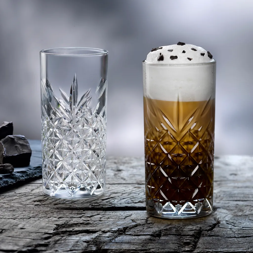 Pasabahce Timeless 520205 Longdrink Glas Wassergläser Kristall Design 4´er Set Transparent 365 Ml – Bild 18