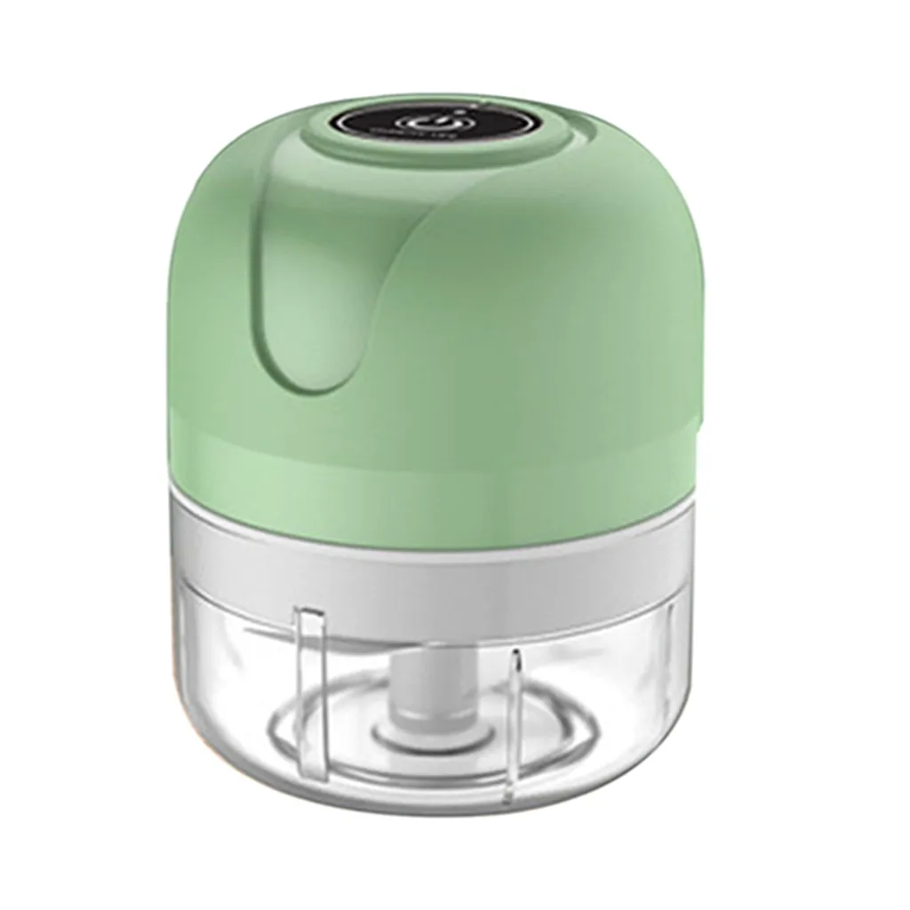 100ml Elektrische KnoblauchpresseEdelstahl Knoblauch-Artefakt, Knoblauchschneider, Knoblauchpresse Grün – Bild 5