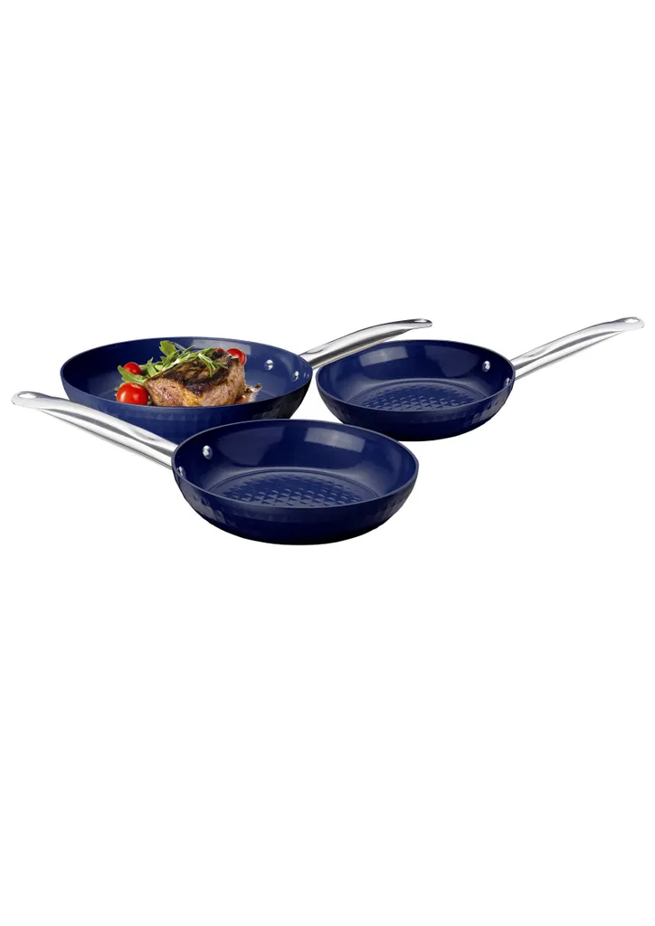 Ceraflon Prestige Diamant Pfannen-Set, Blau, 3-teilig