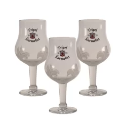 Tripel Karmeliet Bierglas - 33cl (3 Stück)