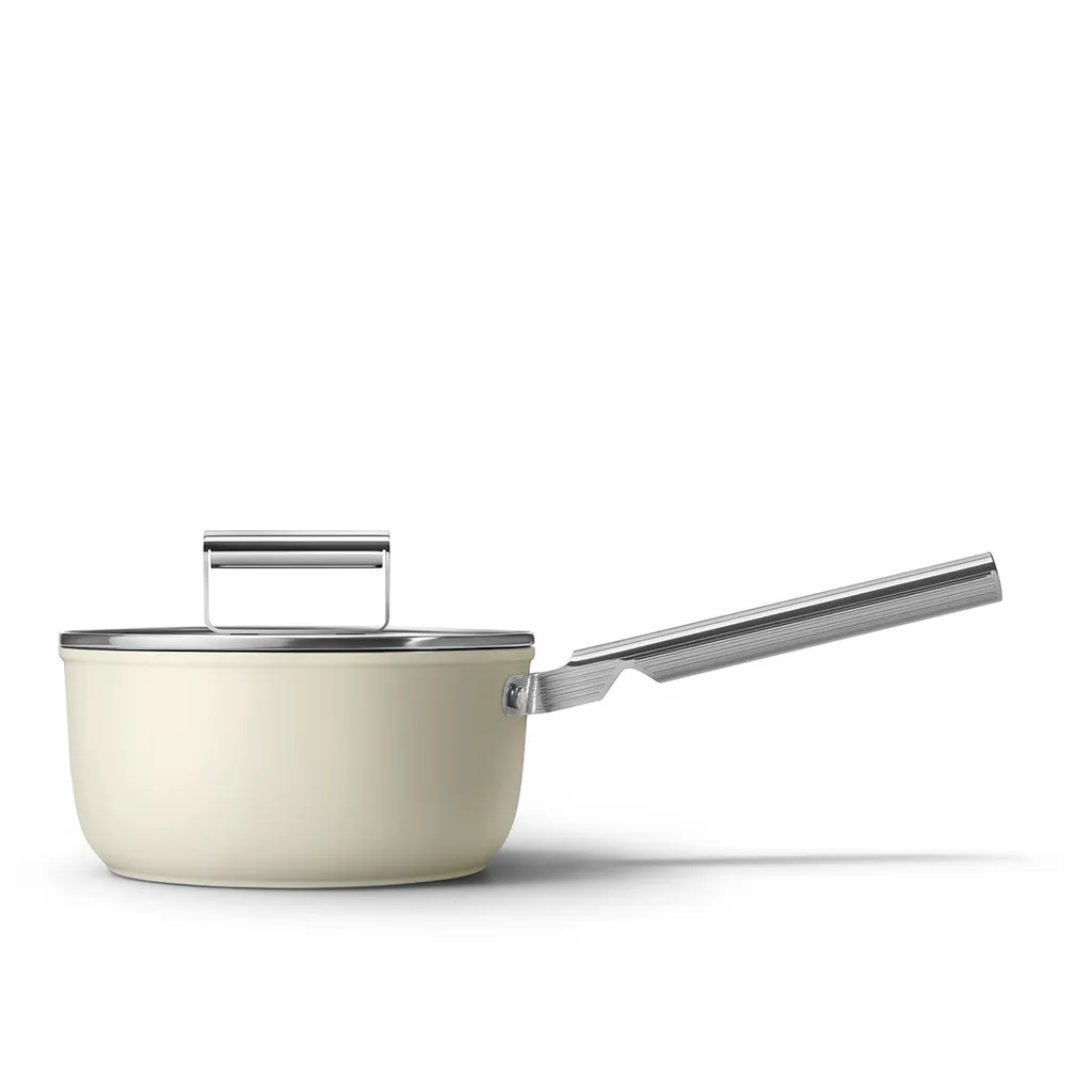SMEG Serie 50 Jahre Saucepan Creme 20 Cm
