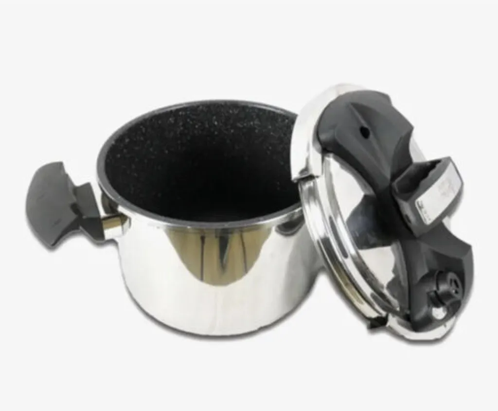 Induktion Schnellkochtopf 6 L Koch Topf Kochtopf Dampfkochtopf EDELSTAHL – Bild 2