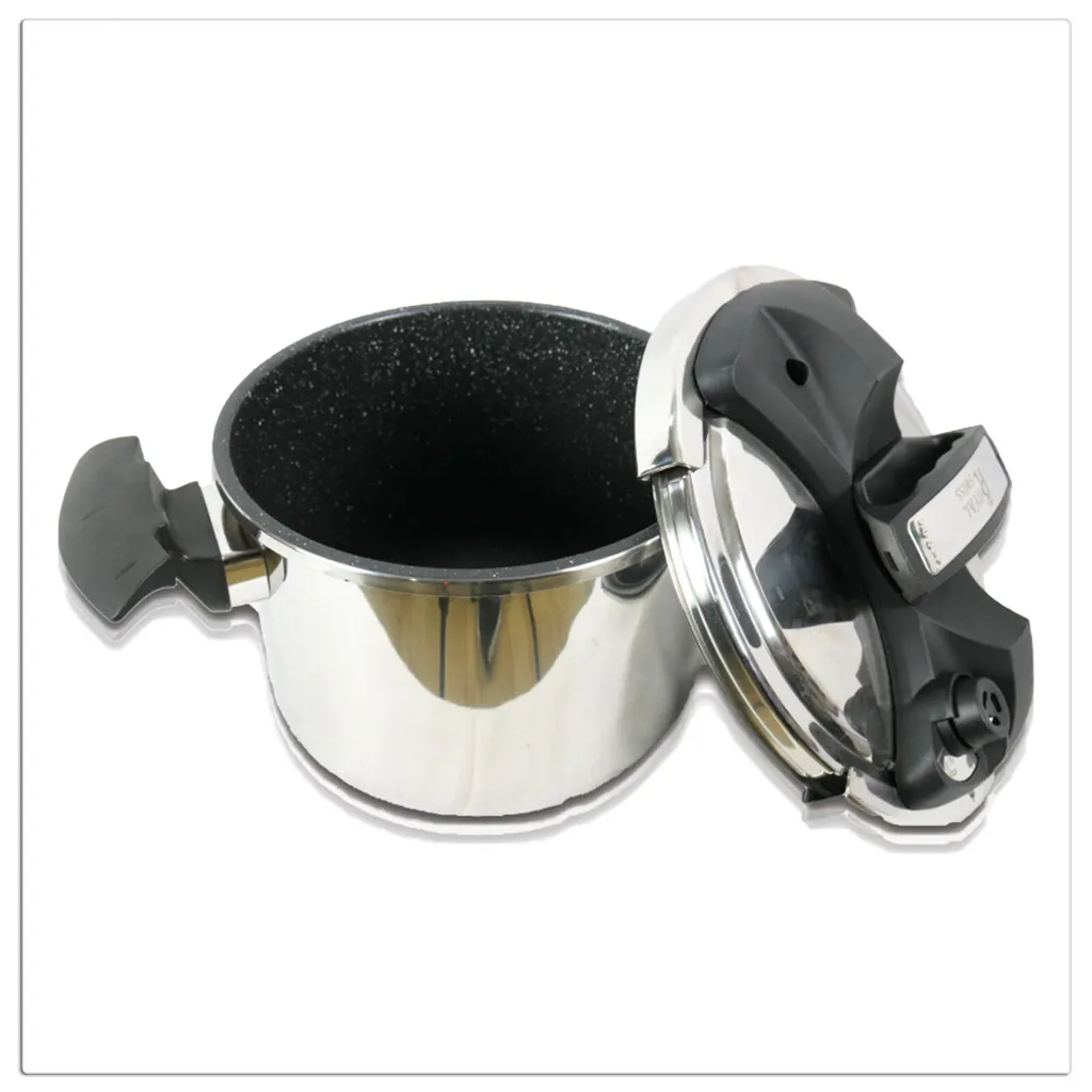 Induktion Schnellkochtopf 6 L Koch Topf Kochtopf Dampfkochtopf EDELSTAHL – Bild 4