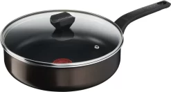 Tefal Easy Cook & Clean Schmorpfanne 26 Cm, Antihaftbeschichtet + Deckel, Für Alle Herdarten Außer Induktion B5543302, Aluminium