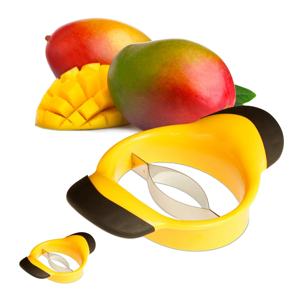 Relaxdays 2 X Mangoschneider Mit Edelstahl-Klinge