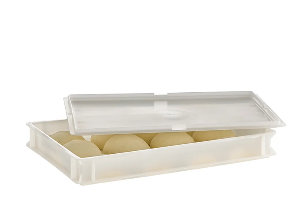 APS Teigbehälter - Pizzaballenbox, Stapelbar, Fassungsvermögen 14 Liter, Innenmaß 56,5 X 36,5 Cm, Zum Professionellen Frischhalten Und Gären Von Teigballen – Bild 6