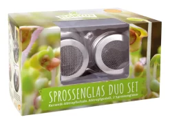 Sprossenglas Duo Set (2x 425 Ml) | Keimgläser Von FLORTUS
