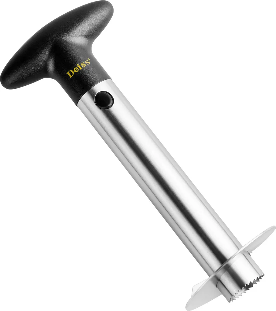 Deiss PRO Ananasschneider - 2 In 1 Edelstahl Ananasschneider & Schäler - Macht Die Perfekten Ananas Ringe Ohne Eine Sauerei - Spülmaschinenfest – Bild 2