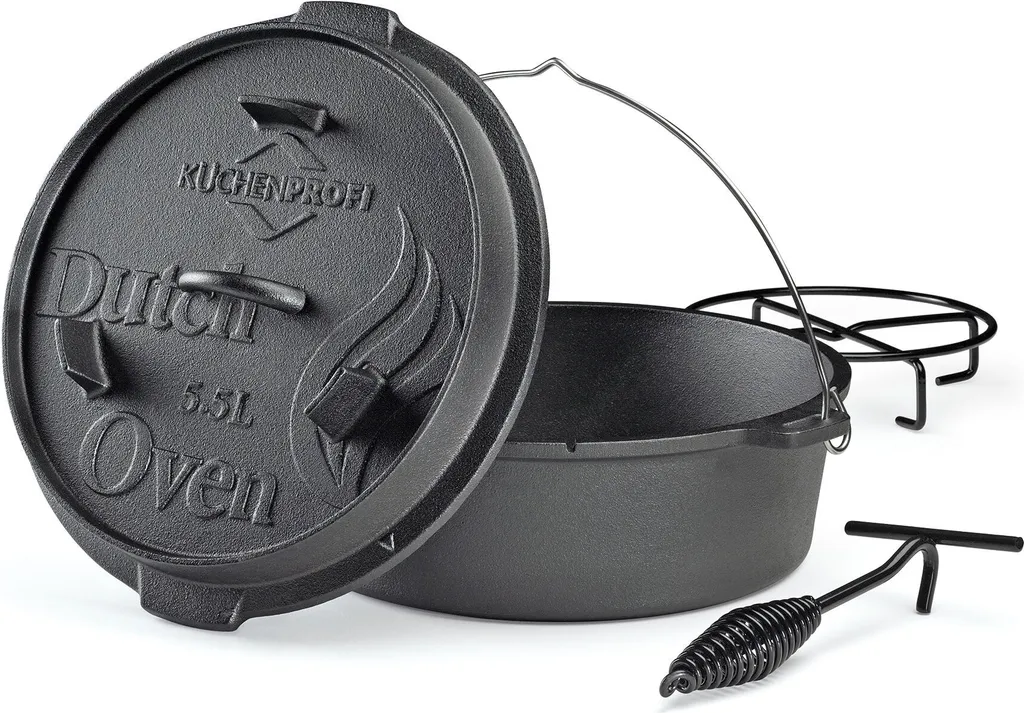 Küchenprofi Dutch Oven 5,5 L, 30 Cm BBQ 306501030