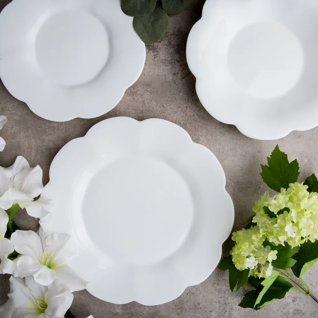 Tafelservice Flore 19 Tlg. Weiß LUMINARC