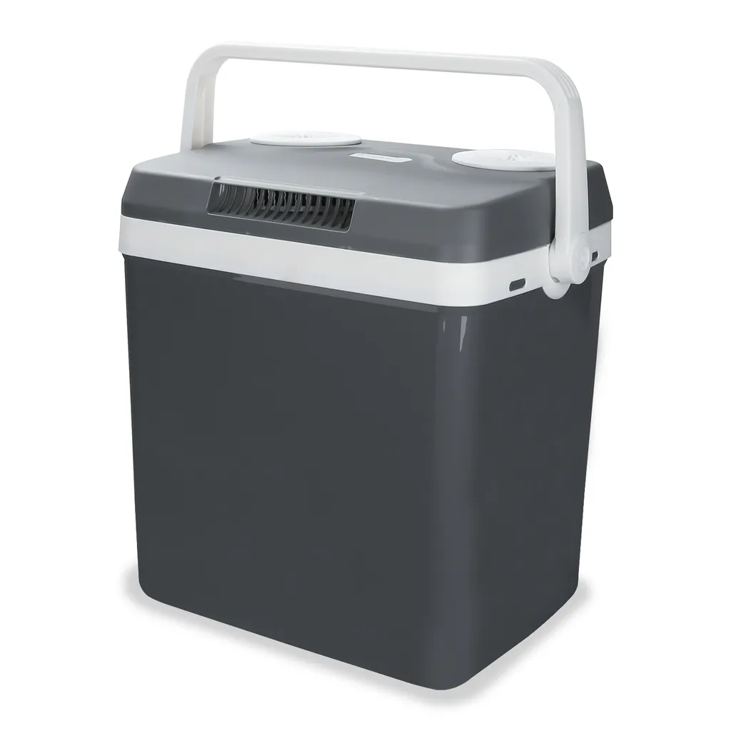 EINFEBEN Kuehlbox Tragbare 32 Liter, Thermo-Elektrische Kuehlbox, Wärmen Und Kühlen Mini-Kuehlschrank 12 Volt Und 230 Volt, ECO-Modus, Mit Tragegriff, Für Auto, Innenraum, Camping Kühlboxen