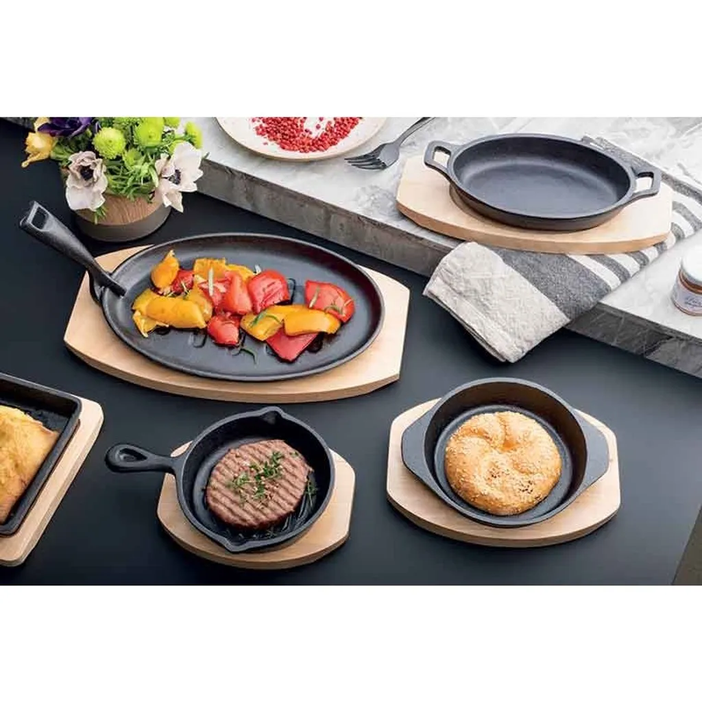 Tognana Porcellane W8458X7FUTA, Quadratisch, Allzweckpfanne, Schwarz, Fusion Taste, Eisenguss, Keramik, Gas, Halogen, Induktion, Versiegelte Platte – Bild 3