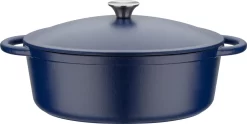 GSW Gusseisen Ovaler Bräter Blue Magic 33x26 Cm / 6,4 Ltr., 717328, Gusseisenca. 6,4 L