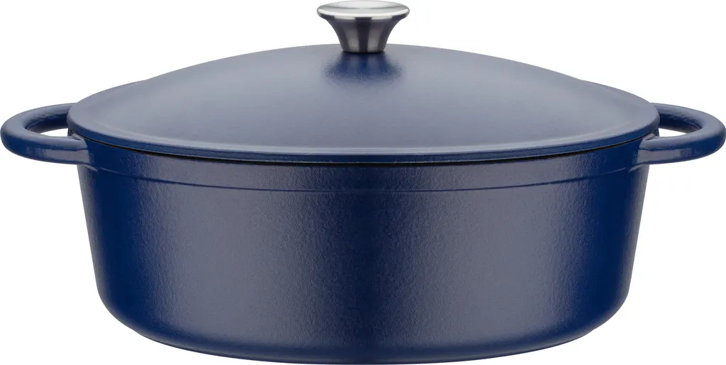 GSW Gusseisen Ovaler Bräter Blue Magic 33x26 Cm / 6,4 Ltr., 717328, Gusseisenca. 6,4 L