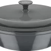 GSW Gusseisen Schmortopf Grey Shadow 30cm / 4,5 Ltr., Gusseisen, Schmortopf Mit Deckel ø Ca. 30 X H 9,0cm