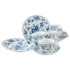 CreaTable 23458 Kaffeeservice Royal Blue Flower Für 6 Personen, Porzellan, Weiß/blau (1 Set, 18-teilig)