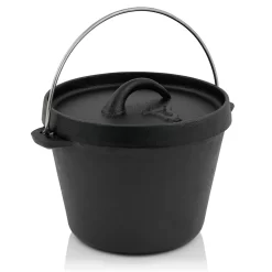 BBQ-Toro Mini Dutch Oven | 700 Ml | 1 QT Traditioneller Gusseisen Kochtopf