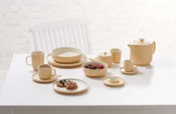 Kaffeeservice 18 Tlg. Jasper Vanille