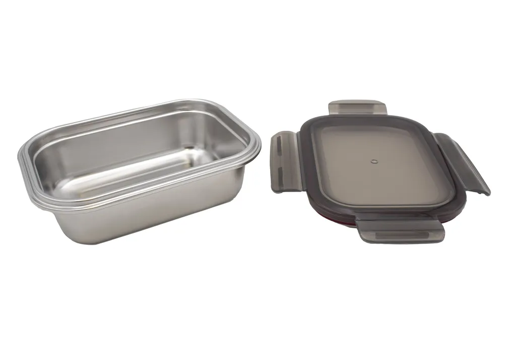 Steuber Edelstahl Frischhaltedose 3er Set, Luftdichter Klickdeckel, Backofengeeignet – Bild 5