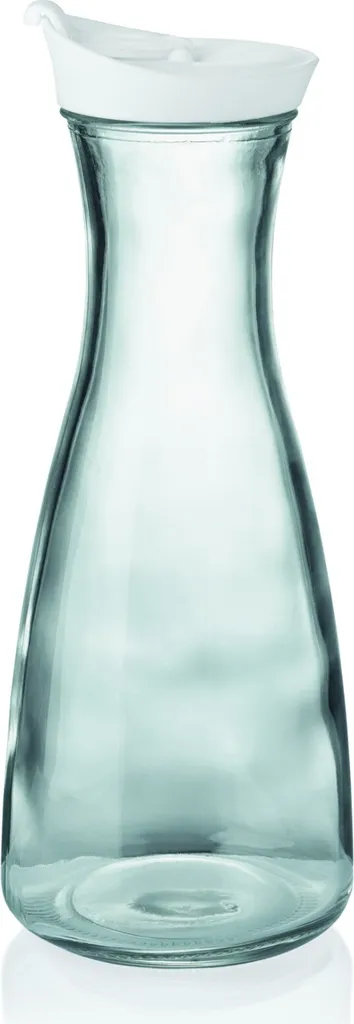 Karaffe Mit Deckel, 1,0 Ltr., Weiß, Glas : Karaffe Mit Deckel, 1,0 Ltr., Weiß, Glas Variante: Karaffe Mit Deckel, 1,0 Ltr., Weiß