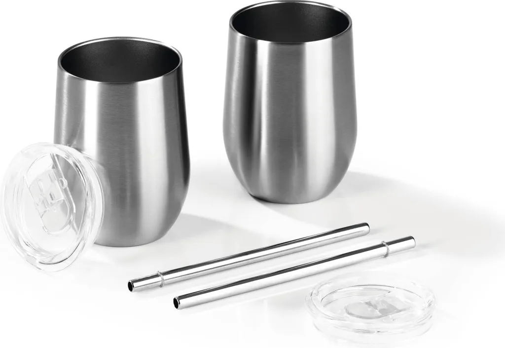 GOURMETmaxx Getränkebecher Inkl. Trinkhalm - 2er-Set – Bild 7
