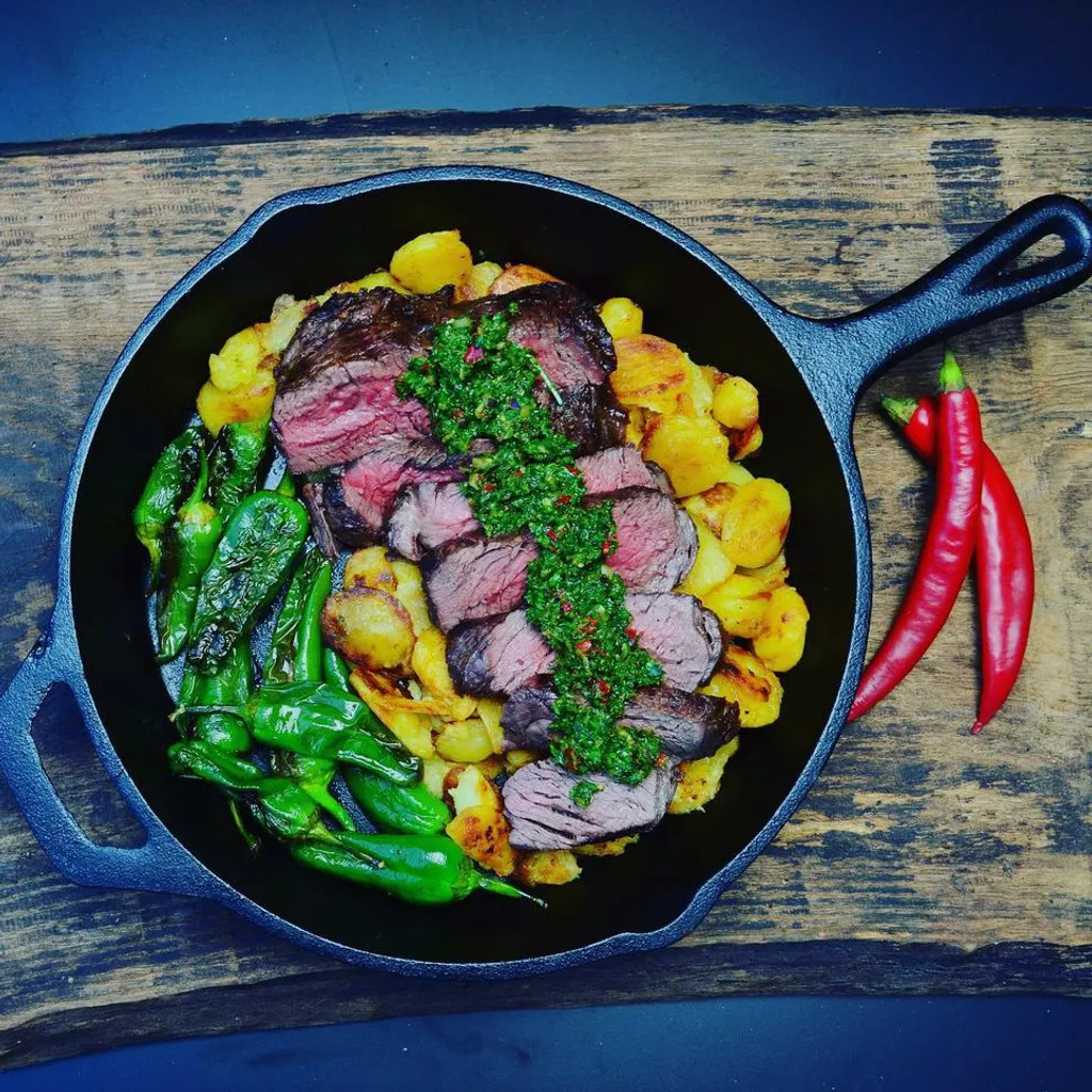 BBQ-Toro Gusseisen Grillpfanne Ø 30 Cm Mit Glasdeckel | Bratpfanne – Bild 2