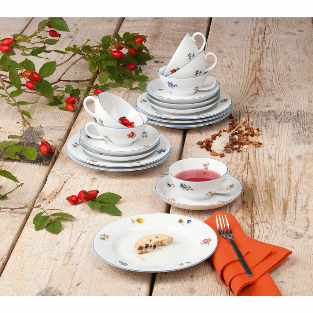 18-teiliges Teeservice Klein Für 6 Pers. A SONATE NOSTALGIE 34032 Sel – Bild 2