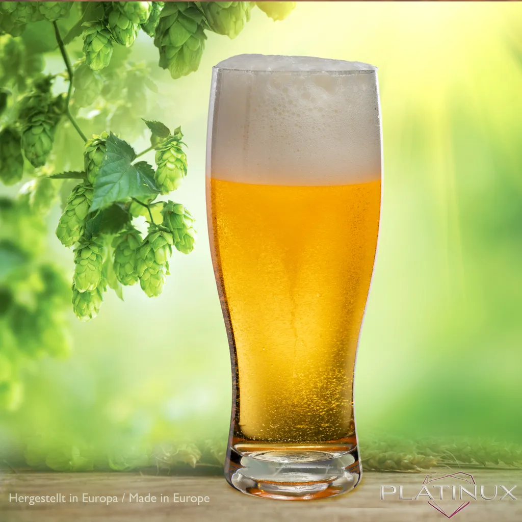 Biergläser 500ml (max. 640ml) Set 6-Teilig Bierseidel Weizengläser 0,5L Glas – Bild 2