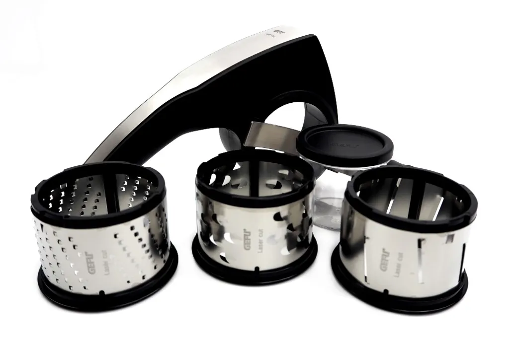 Gefu Trommelreibe Pecorino Laser Cut Mit 3 Trommeleinsätzen Käsereibe – Bild 15