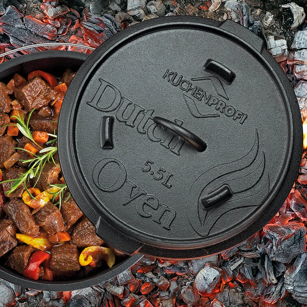 Küchenprofi Dutch Oven 5,5 L, 30 Cm BBQ 306501030 – Bild 2