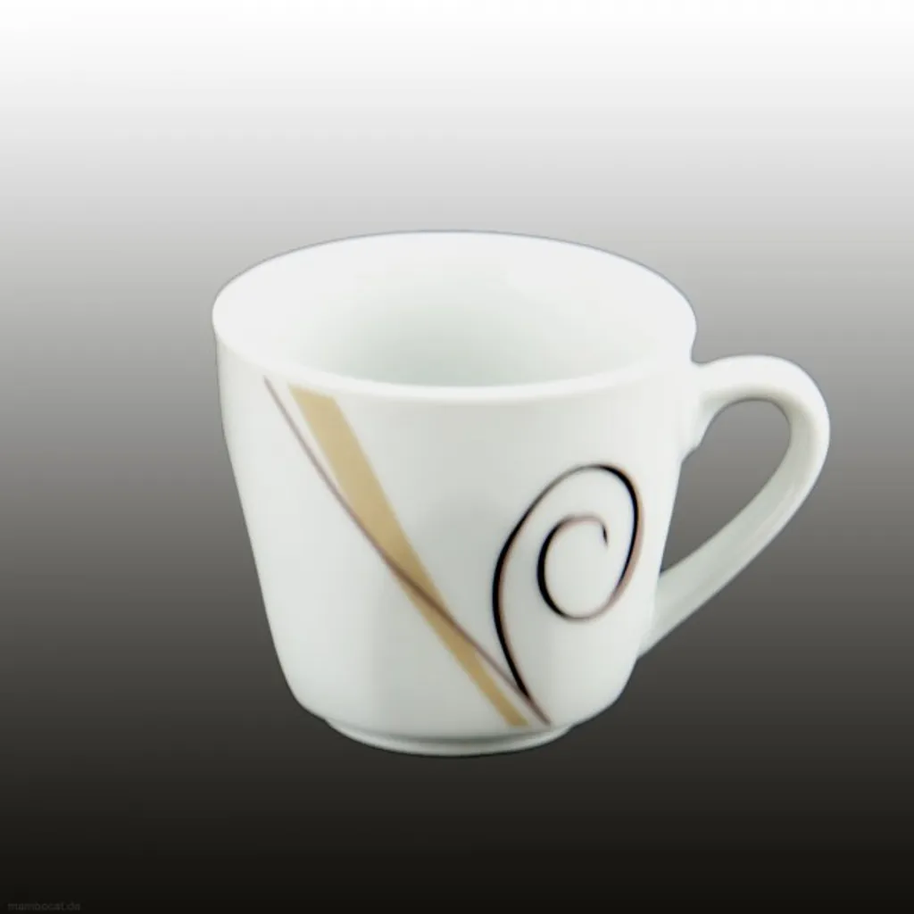 Van Well 18tlg. Kaffeeservice Porzellan Weiß 18 Tlg. – Bild 3