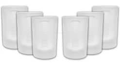 Jägermeister Shotglas Gläser-Set - 6x Shotgläser Milchglas Weiss