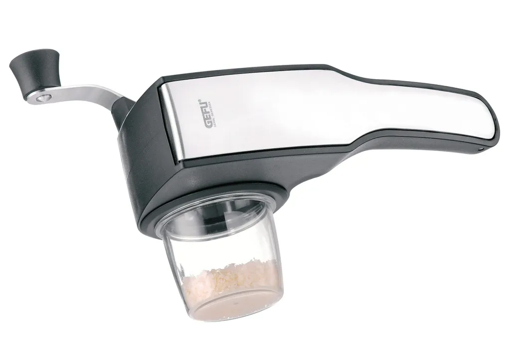 Gefu Trommelreibe Pecorino Laser Cut Mit 3 Trommeleinsätzen Käsereibe – Bild 5