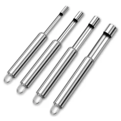 4x Apfelentkerner Küchenhelfer, Entkerner Ausstecher Apfelausstecher Aus Edelstahl, Küchenhelfer Für Obst Und Gemüse Küchenartikel