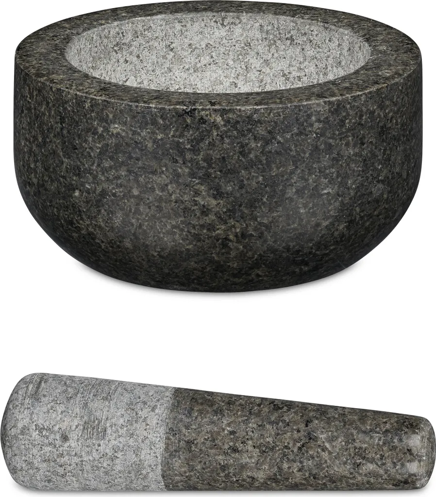 Relaxdays Granit Mörser Mit Stößel 16 Cm – Bild 9