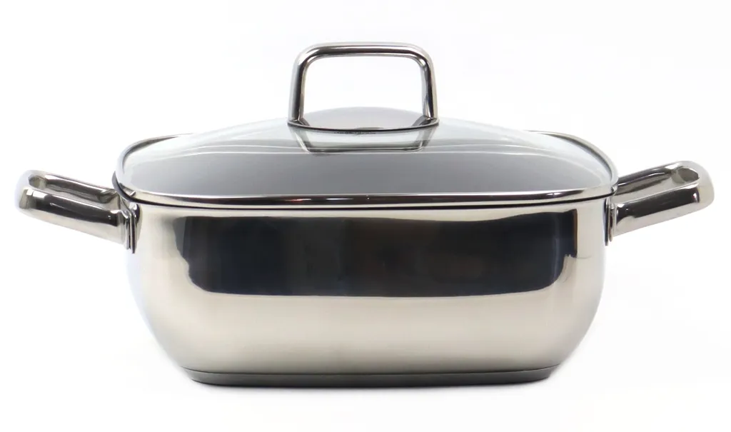 Küchenprofi Pfanne Hoch Pisa 28 Cm Bräter Schmortopf Edelstahl Antihaft – Bild 2