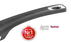 Tefal E43510 Jamie Oliver Pfannenset 5 Tlg 20,26,28cm Edelstahl Pfannen Bratpfannen Mit Deckel Pfanne Teflon Induktion Induktionsgeeignet Ofenfest Antihaftbeschichtet