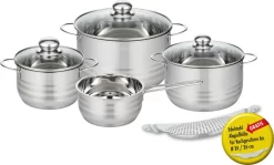ELO Basic Edelstahl Topfset 4+1 Tlg Brillant, 22906