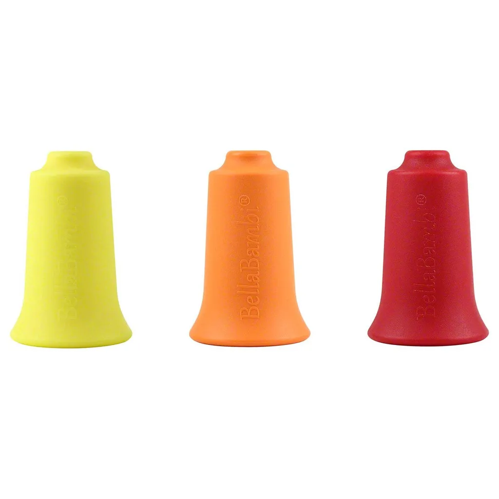 BellaBambi Trio Schröpfen Set Aus Silikon Für Vakuummassage, Gelb, Orange, Rot – Bild 3