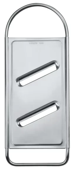 Fackelmann Gurkenhobel, Reibe Aus Edelstahl, Gemüsehobel Mit Zwei Extrascharfen Klingen (Farbe: Silber), Menge: 1 Stück