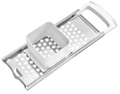 Fackelmann Spätzlehobel Kurz ARCADALINA, Spätzlereibe, Profi-Spätzlehobel Klassisch, Aus Edelstahl, Für Kurze Spätzle (Farbe: Weiß/Silber), Menge: 1 Stück