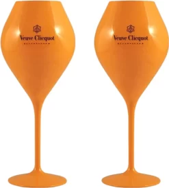 Veuve Clicquot Yellow Label Champagnergläser Glas Aus Acryl 2er Set