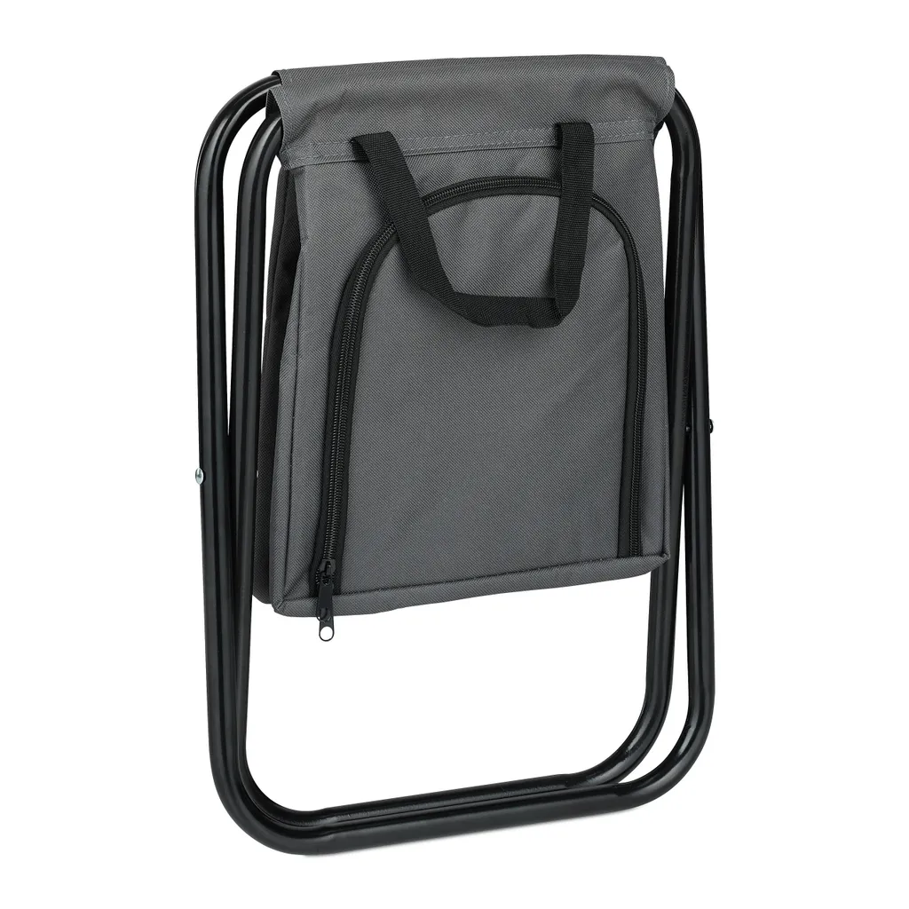Relaxdays Campinghocker Mit Kühltasche – Bild 6